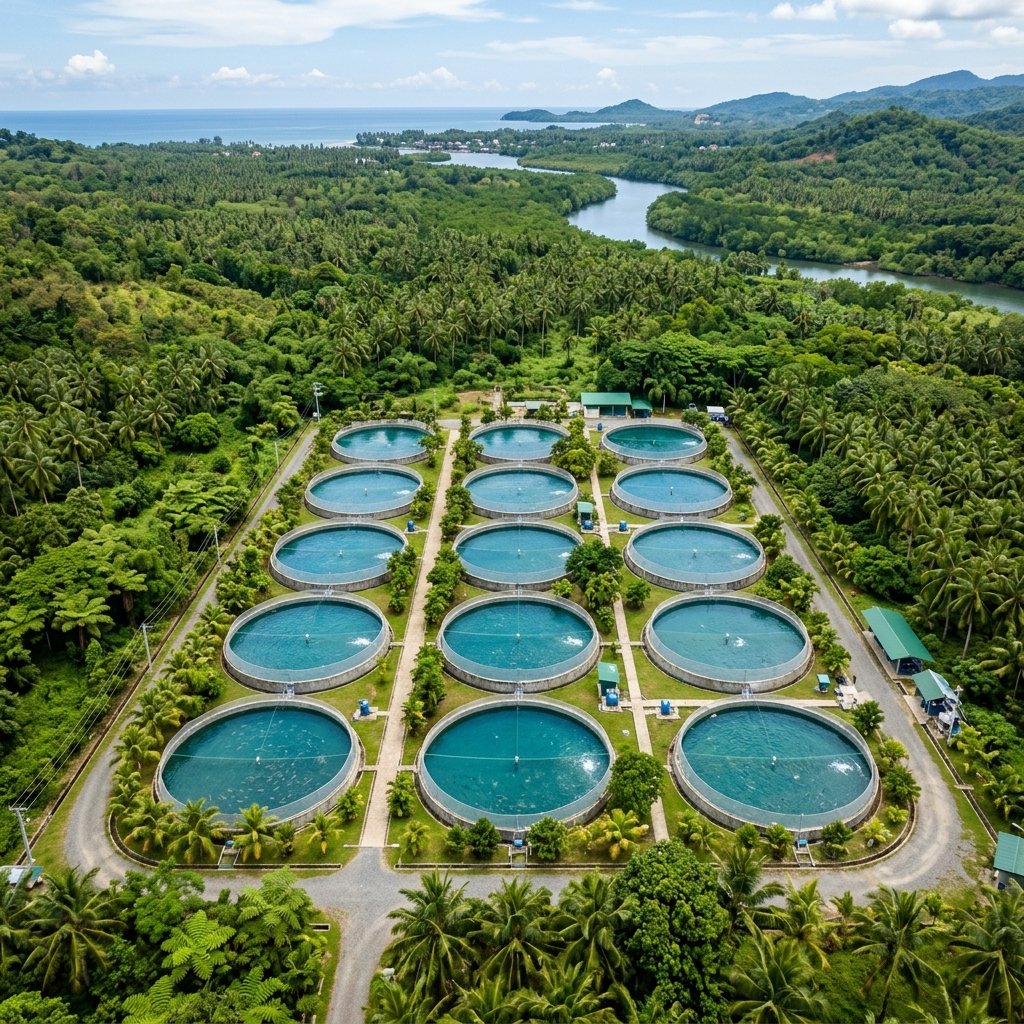 Modern Aquaculture Ponds
